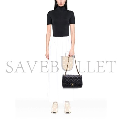 CHANEL JUMBO CLASSIC CAVIAR EXTRA LARGE DOUBLE FLAP SHOULDER BAG 330497 (33*23*10cm) 
